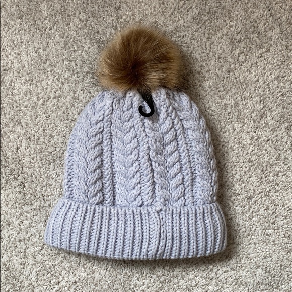 Women’s Cozy Cable Knit Beanie - Light Blue new main image 4